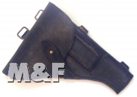 Pistolenholster Tokarev TT-33 mit Putzstockhaltern und Ersatzmagazintasche Schwarz Glattleder