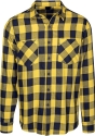Lumberjack Shirt im Holzfäller-Stil mit herausnehmbarem Innenfutter Protektoren und Aramidfaserverstärkung Gelb-Schwarz