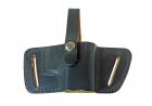 Schwarzes Lederholster für mittlere Pistolen wie etwa Walther P22 Weihrauch HW 94 Röhner SM 80 und andere